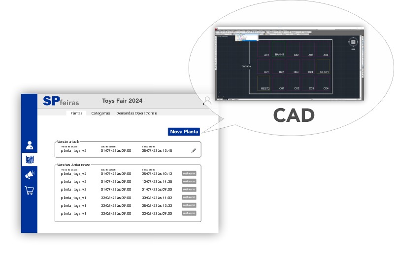 ID40 - Suba plantas à partir do CAD